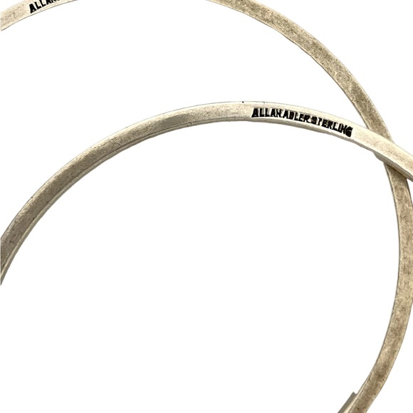 Pair of Vintage Sterling Silver Bangles from Allan Adler - Picture 2 of 4